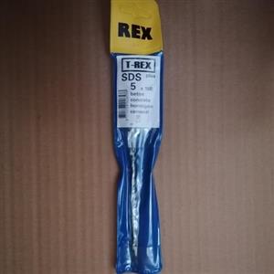 مته 4شیار 2الماسه برند T_Rex سایز 5میلی‌متر طول 16سانتی‌متر