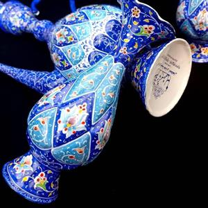 گلدان میناکاری قلم برجسته پرداز 