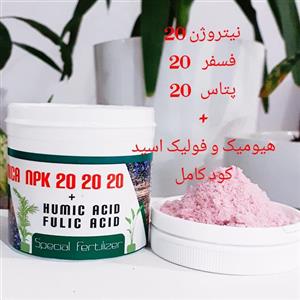 کود  202020 رویشی 100 گرمی همراه با غنی شده با هیومیک اسید کیفیت درجه A++
