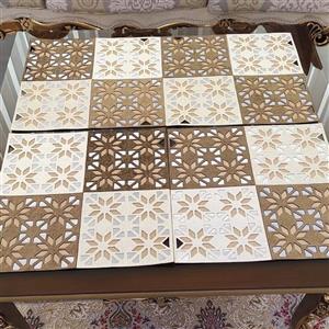 رومیزی موتیف دو رنگ