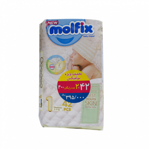 پوشک مولفیکس سایز 1 مخصوص نوزادان 2 تا 5 کیلوگرم Molfix baby diaper for newborn kg 