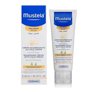 کرم تغذیه کننده صورت موستلا حاوی کلد کرم مناسب پوست خشک 40 میلی لیتر Mustela Nourishing Cream with Cold Cream 40 ml