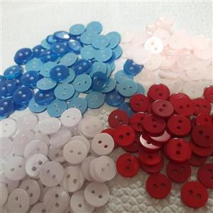 دکمه صدف یکسانتی بنفش کمرنگ پک 30 تایی مخصوص خیاطی دکمه مردانه خرازی نفیس