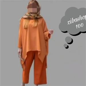 مانتو پانچ زنانه دارای رنگبندی ،فریسایز 36/48