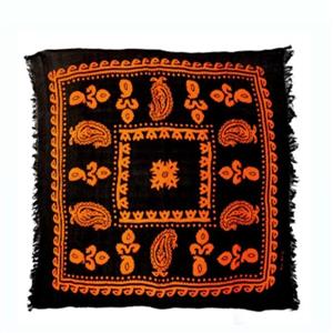 گلونی  تک رنگ و نخ ابریشم لُری( 1/5 متری)