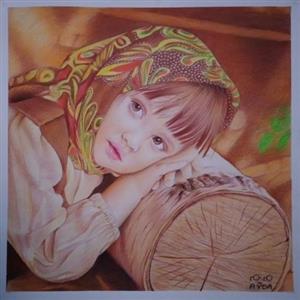 سفارش نقاشی طراحی چهره مدادرنگی