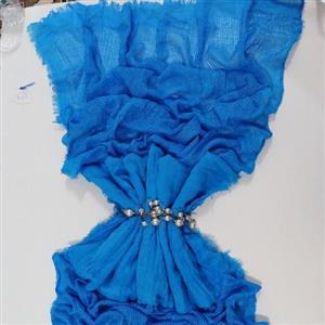 شال آبی هنرمندی