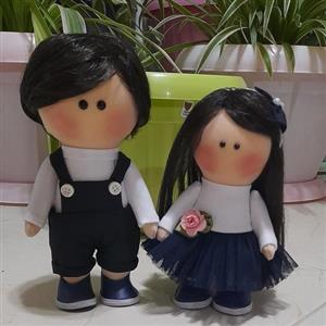 عروسک روسی ست دختر و پسر سایز عروسک ها 15 سانت و 20 سانت میباشد