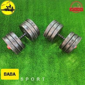 دمبل متغیر جمعا 60 کیلویی،جفت 30 کیلویی ( تهران،ارسال شهرستان باربری هزینه پسکرایه)