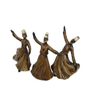 مجسمه رقص سماع طلایی 3 تایی