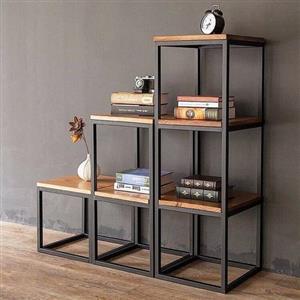 کتابخانه سه تیکه با ارتفاع 105 و 70  و 35 سانتیمتر (مناسب برای خانه و اداره و محل کار و...)