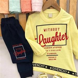 بلوزتک دخترانه Laughtesسایز50 لیمویی،\nسایز45 گلبهی پررنگ ارزان  به سراسر کشور با پست پیشتاز