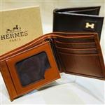 کیف پول جیبی مردانه HERMES (چرم طبیعی)