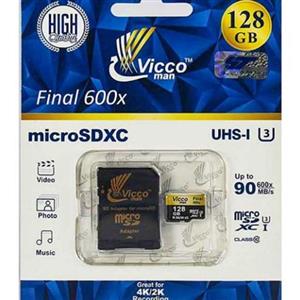 کارت حافظه microSDHC ویکو من مدل Final 600x کلاس 10 استاندارد UHS I U3 سرعت 90MB 