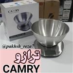 ترازو آشپزخانه CAMRY \n بدنه تمام استیل ، قابل استفاده بدون کاسه \n دارای صفحه دیجیتال \n دارای پاره سنگ \n انداز