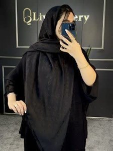 روسری ژاکارد مشکی