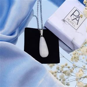 گردنبند سنگ طبیعی کوارتز سفید