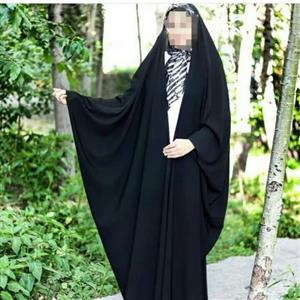 چادر مشکی کرپ حریر الاسودمدل عبای عربی جده