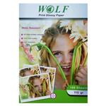 Wolf  Photo Glossy PaperA4، 115g 100sh