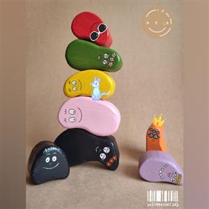 اسباب بازی چوبی  باربا پاپا  تعادلی  هیجانی  آموزش رنگها اکسسوری اتاق کودک