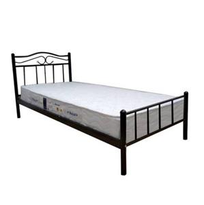 تخت خواب یک نفره چوب و فلز مدل عروس بدون تشک