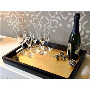 سینی رزین طرح ورق کاری