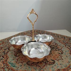 اردو خوری سه تایی تمام مس نانو شده داخل قلع 
