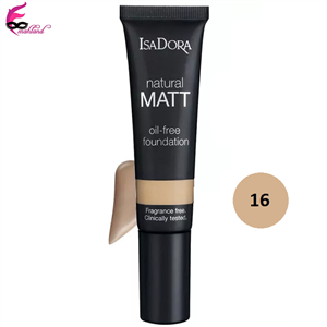 کرم پودر ایزادورا مدل Natural Matt oil free شماره 16 Isadora Natural Matt oil free Foundation No 16