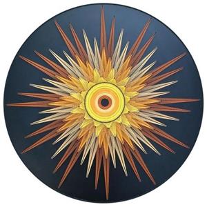 تابلو میخ و نخ مدل ماندالا طرح خورشید کد SAM-0013