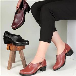 کفش زنانه اداری رسمی مجلسی چرم طبیعی گواشیر طرح ورساچ
