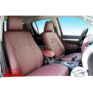  روکش صندلی چرم تویوتا هایلوکس جدید برند آیسان Aisan Toyota Hilux New  seat Cover