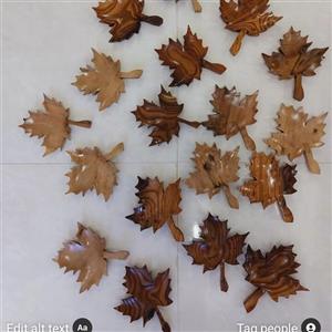 زیر استکانی طرح برگ چنار