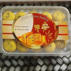 شیرینی نان برنجی خانگی اعلا  (500 گرمی) زعفرانی