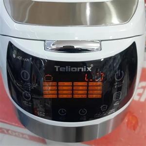 پلوپز برقی ( زودپز برقی ) تلیونیکس \n صفحه تمام لمس ، 16 کاره \n دارای سرخ کن ، دارای کانوکشن \n توان مصرفی 1000W \n