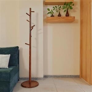 چوبلباسی ایستاده چوبی مدل سپیدار  گردویی