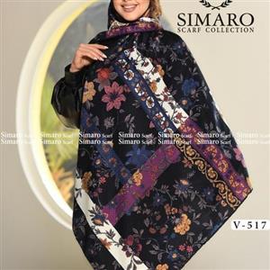 روسری نخی قواره بلند دور دستدوز،جدید ترین طرح های برند سیمارو، کیفیت عالی، اصلا لیز نیست