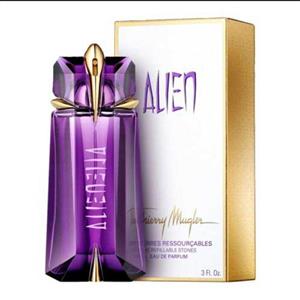 ادکلن الین 90 میل alien بنفش زنانه ، عطر الین رایحه سکری فایس، ادوپرفیوم الین بنفش ، اودکلن elien  درجه 2