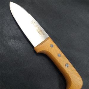 چاقوی فولاد استیل آشپزخانه حیدری ضدزنگ وتیزبا دسته چوب گردو چاقوزنجان چاقوحیدری