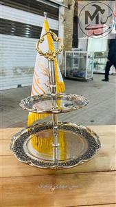 شیرینی خوری دو طبقه مس 