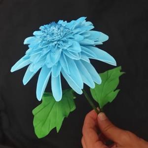 گل داوودی آبی کد3