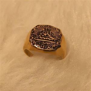 انگشتر حسبی الله رنگ ثابت طلاروس