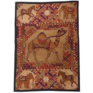 رومیزی سوزن دوزی ابریشم دیوار کوب کد GHAAB34