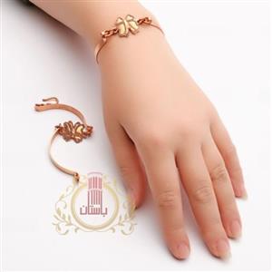 دستبند مسی تک قطعه پروانه