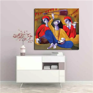 تابلو بوم چاپی لاویا طرح کوبیسم کد ART-895