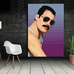 تابلو بوم چاپی لاویا طرح فریدی مرکوری کد ART-861