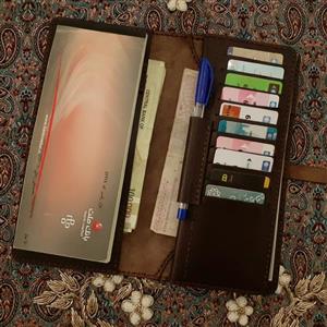 کیف دسته چک چرمی دست دوز