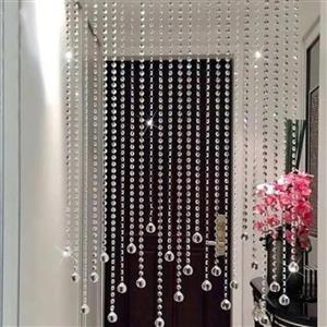 پرده کریستالی مدل نامنظم عرض 1متر کریستال درجه 1