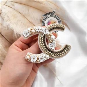 گلسینه جواهردوزی شده طرح شنل chanell()