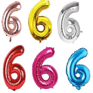 بادکنک فویلی عدد 6