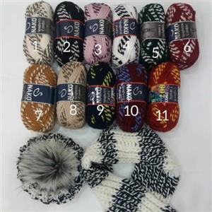 کاموا ناکو اسپرت(چند رنگ) ضخیم نرم و لطیف باکیفیت عالی بار طرحی شیک و جذاب